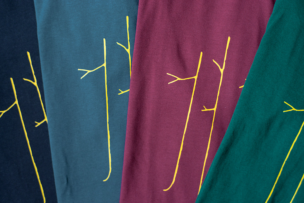 "Enter the Forest" T-Shirt colors closeup
